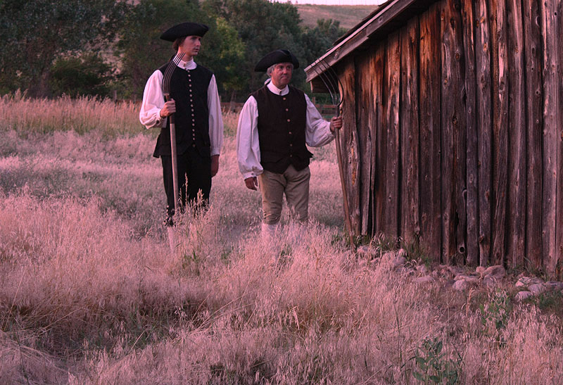 Will and Henry come in from the fields at sunset