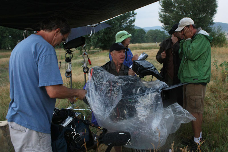 The camera crew at wrap time.