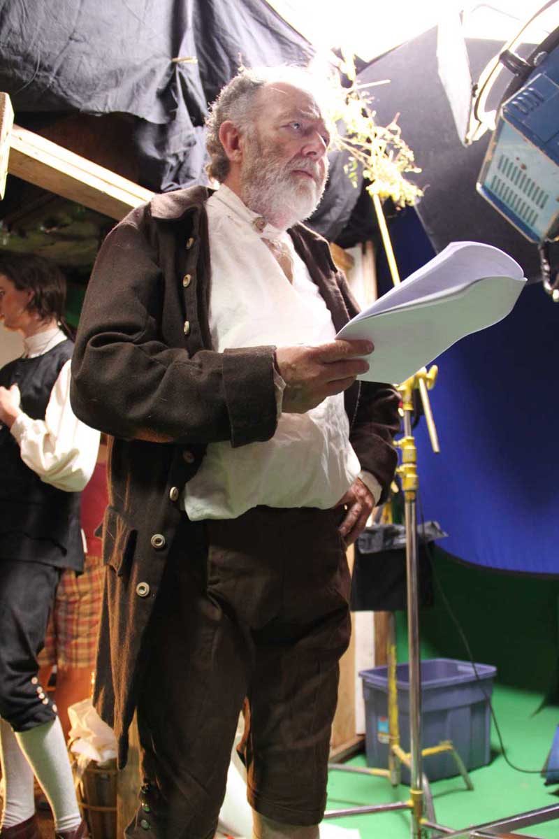 Tim Englert working on his lines