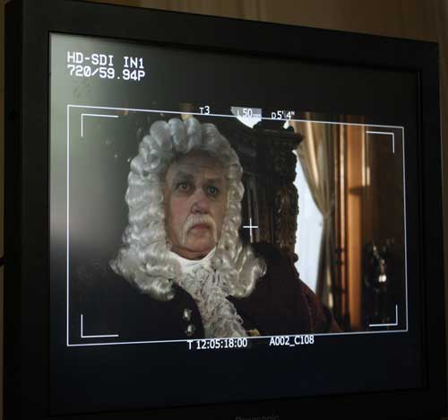 Lord Shafton (Don Kraus) on the monitor