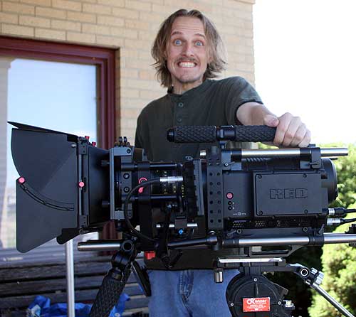 Jon Firestone with the Red One Camera
