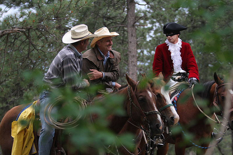 The horse wrangling team